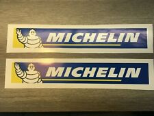 X2 Michelin Logo Stickers / Decals Garage wall, Toolbox, etc Large 29cm x 5cm