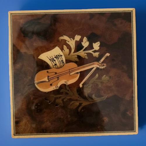 Italian inlaid wooden - wooden, violin