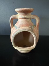 6 Inch Mini Tabletop Clay Pottery Chiminea Votive Holder