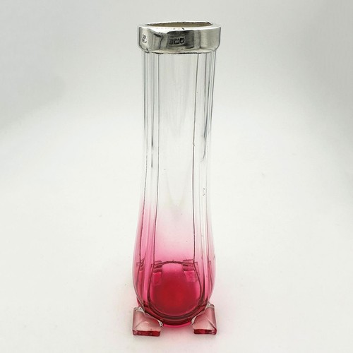 Edwardian cranberry glass - glass, posy
