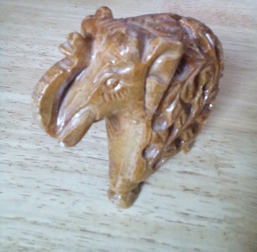 Soapstone brown elephant - soapstone,