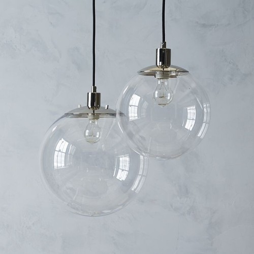 Glass pendant light - lamp, shade