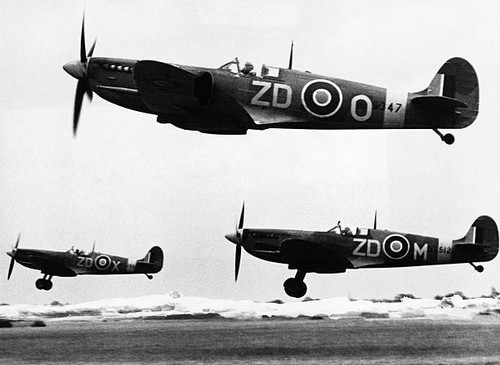 Spitfire patrol leaves - , a