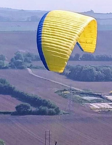 Paraglider wing flying - paraglider,