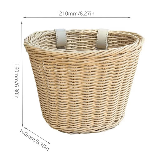 Woven bicycle basket - woven,