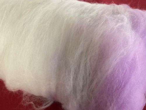 Carded wool batt multicolor - wool,