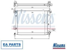 Radiator, engine cooling for