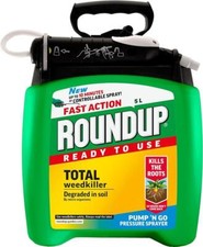 Roundup Fast Action 5L Weedkiller Pump N Go Ready To Use with Pressure Sprayer