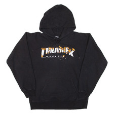 Thrasher Magazine Mens Black Hoodie USA S