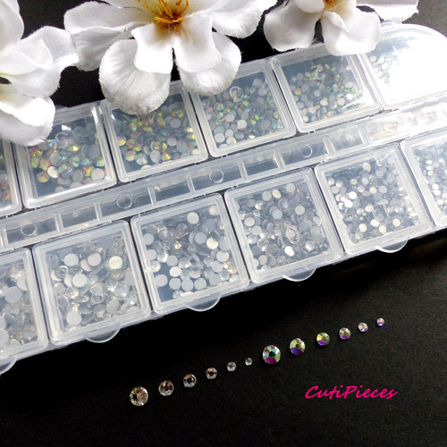 Nail art silver - 3d, ab