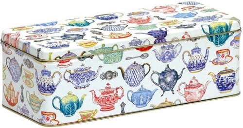 Teapot design biscuit tin - teapot,