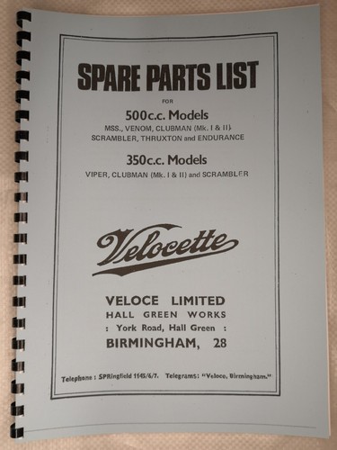 Velocette 350 500 - mss, viper