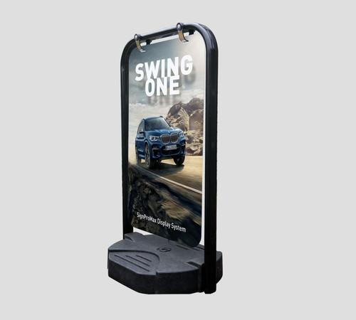 Swing pavement sign - sign, a-board