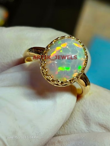 Natural opal gemstone with 925 - gemstone,