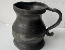Antique Half Gill Measure Pewter 