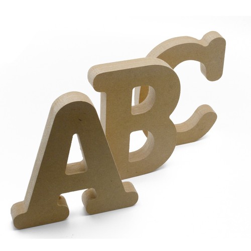 Freestanding wooden letters - wooden, &