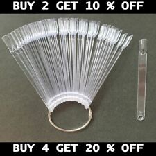 Fake Nail Display Nail 50 pcs Art Square Wheel Polish Practice Sample Swatches