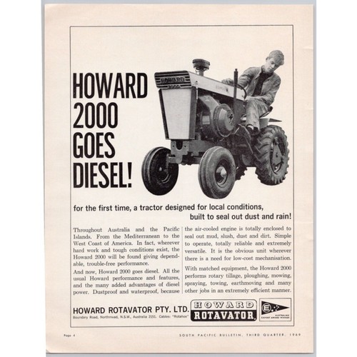 Howard 2000 rotavator tractor - 2000,