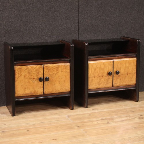 Pair night stands art deco - pair,