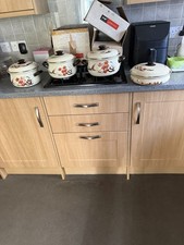 Vintage Cream Enamel Lidded