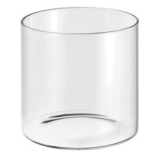 3.9x3.9" Clear Glass Cylinder