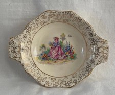 Vintage H And K Tunstall Bone China England Trinket Dish ✅ 1201