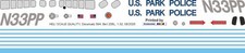 Decal 594 Bell 206L LongRanger US Park Police N33PP