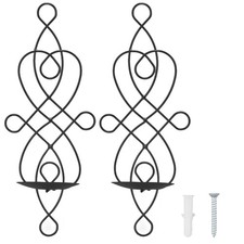 2 Sets Iron Wall Candle Sconce