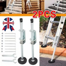 2pcs Ladder Extension Legs Safety Adjustable Ladder Leveler Stabilizer Legs UK