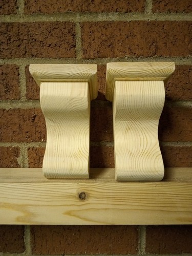 Pine wood wooden corbels - pine,