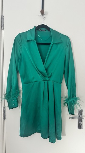 Zara green dress with - zara,