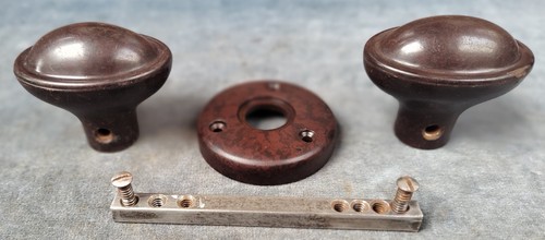 Reclaimed brown oval - reclaimed, bakelite