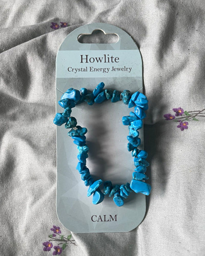 Howlite blue chip - howlite,