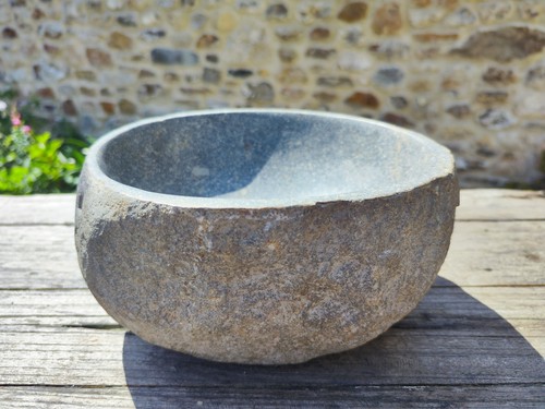 Natural stone granite - stone, birdbath