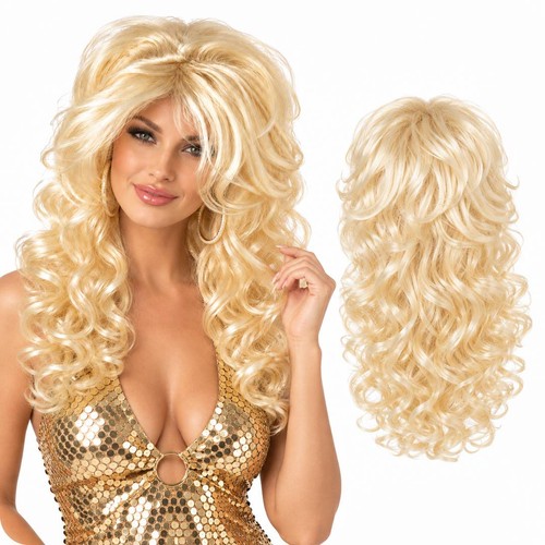 Adult curly blonde - blonde, hair