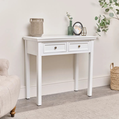 White drawer console - white,