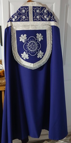 Beautiful purple cope vestment - purple,
