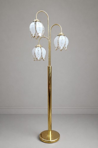 Hollywood regency lotus lamp - regency,