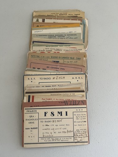 Qsl ham radio cards - radio,