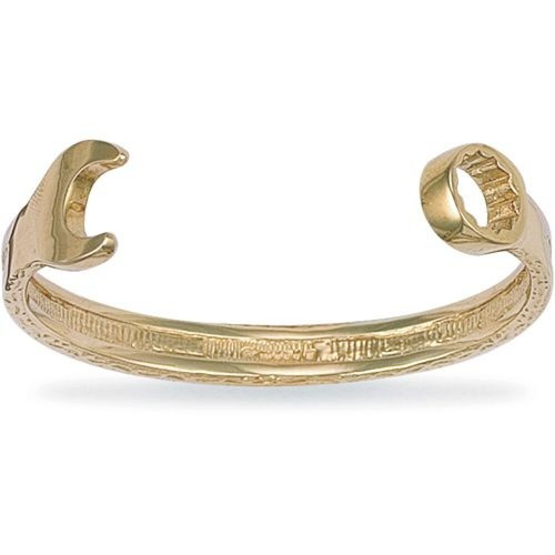 Spanner bangle solid 9ct gold - solid,