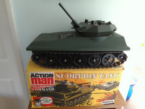 Vintage action man - man, transport