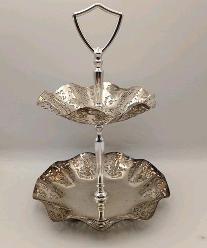 Vintage two tier - cake, stand