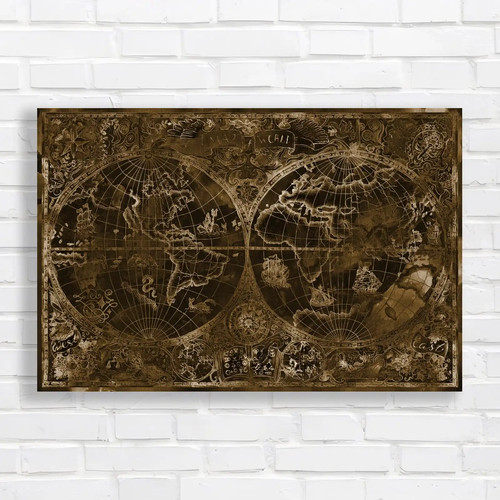Vintage world atlas exquisite - world,