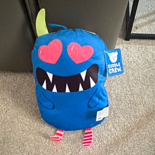 Cuddle crew blue monster plush - crew,