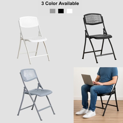 Portable folding plastic chair - portable,