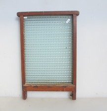 Antique Wood & Glass Washboard