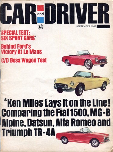 Car and driver september 1961 - car,