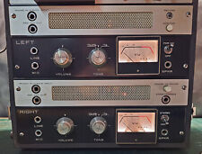 Vintage AKAI M-8 Left & Right 6BQ5 Tube Amplifiers