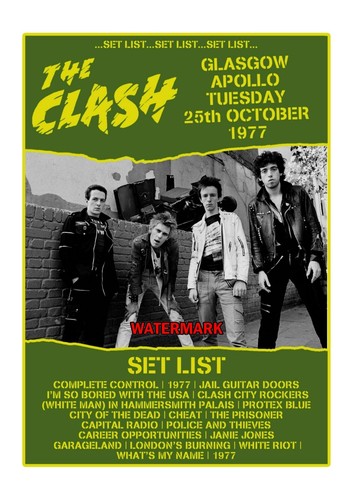 Punk rock gig - print,