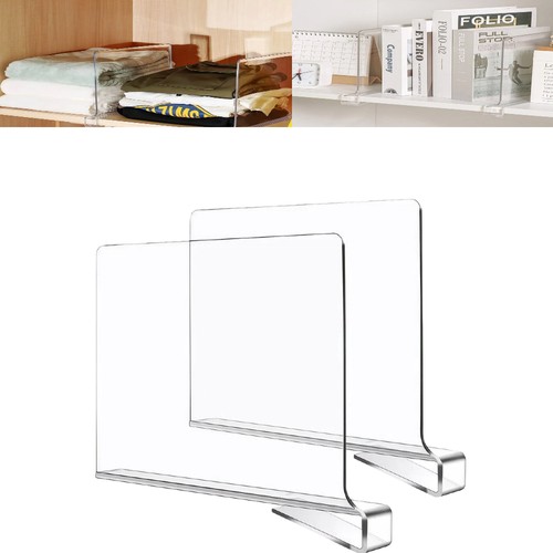 Clear acrylic shelf dividers - clear,